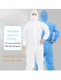 Disposable Waterproof Oil-Resistant Protective Coverall Suit