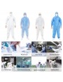 Disposable Waterproof Oil-Resistant Protective Coverall Suit