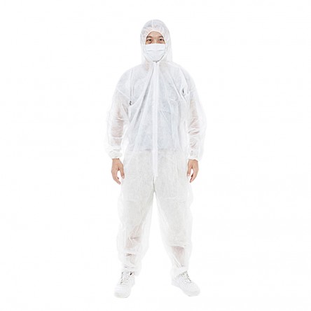 Disposable Waterproof Oil-Resistant Protective Coverall Suit