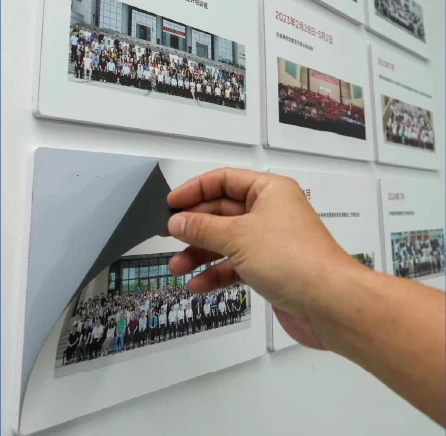 Advertising and signage with magnetic sheets